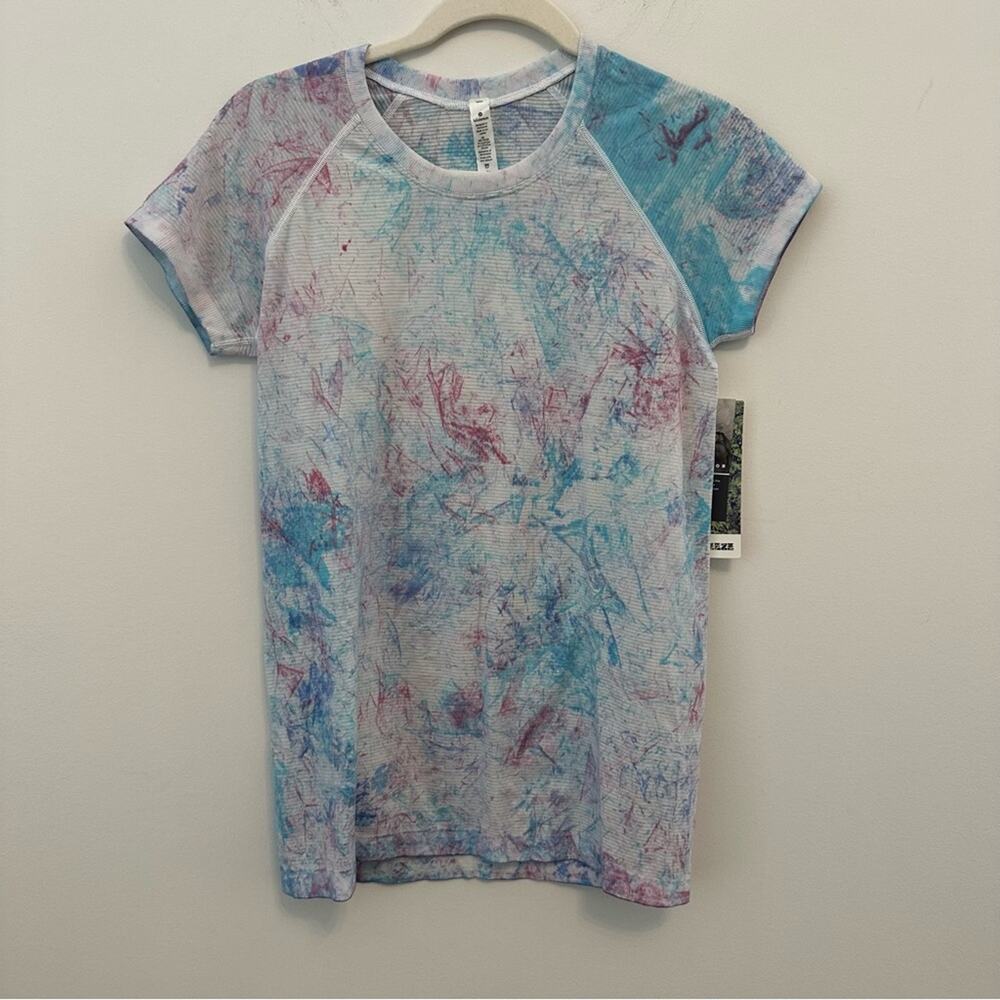 RARE Lululemon SeaWheeze Swiftly Speed SS Tee in Tie Dye Size 10 NWT